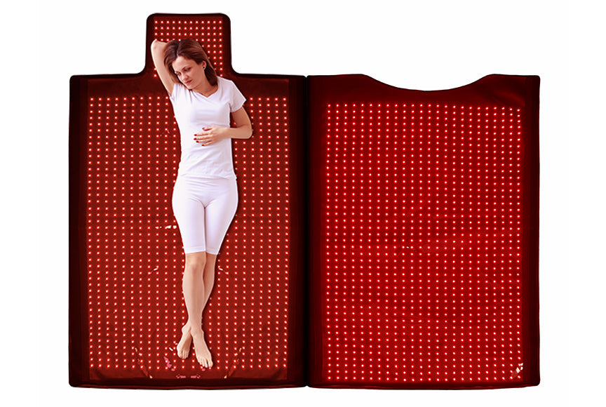 Multifunctional red light therapy sleeping bag
