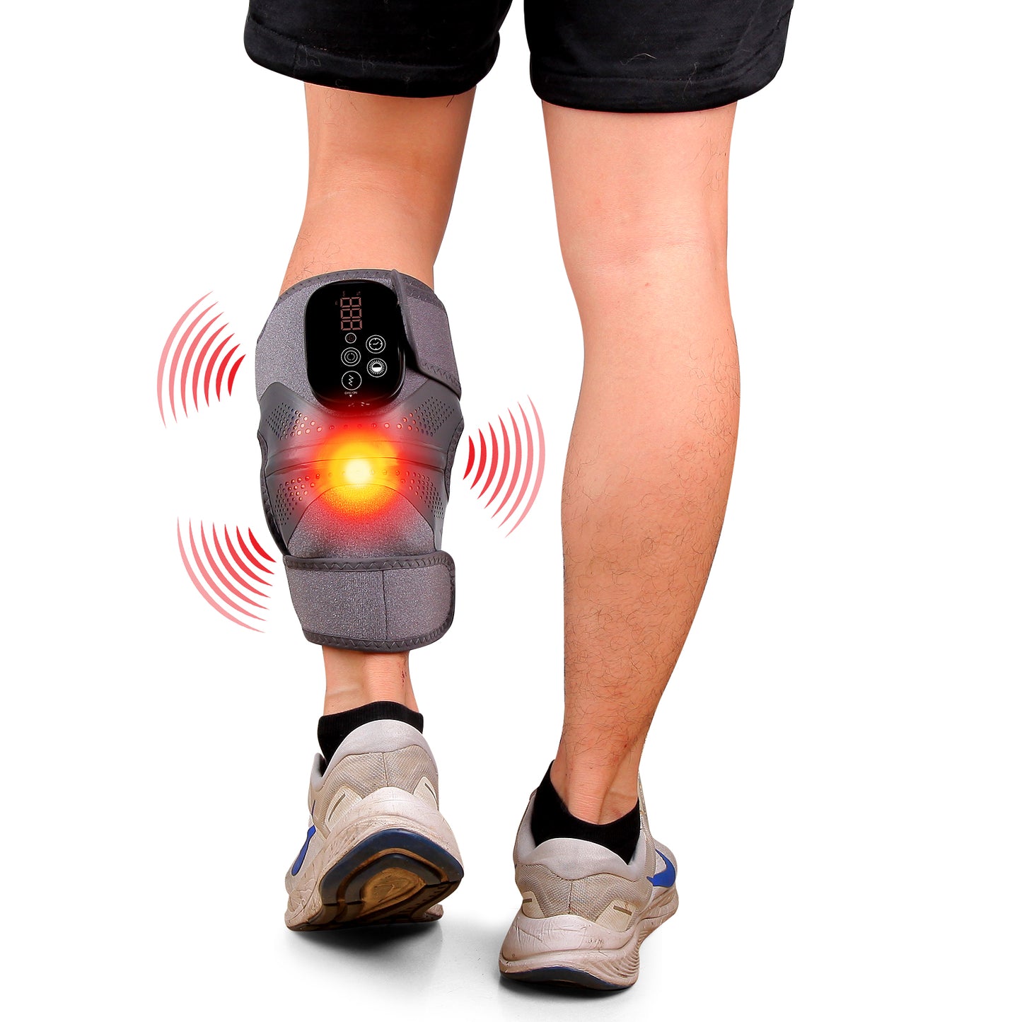 Red light therapy heating knee pad