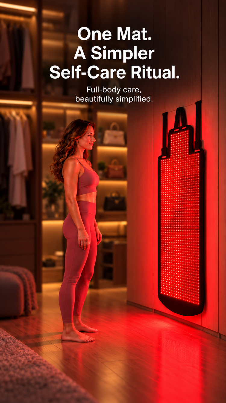 One Mat. A Simpler Self-Care Ritual. Full-body care, beautifully simplified.